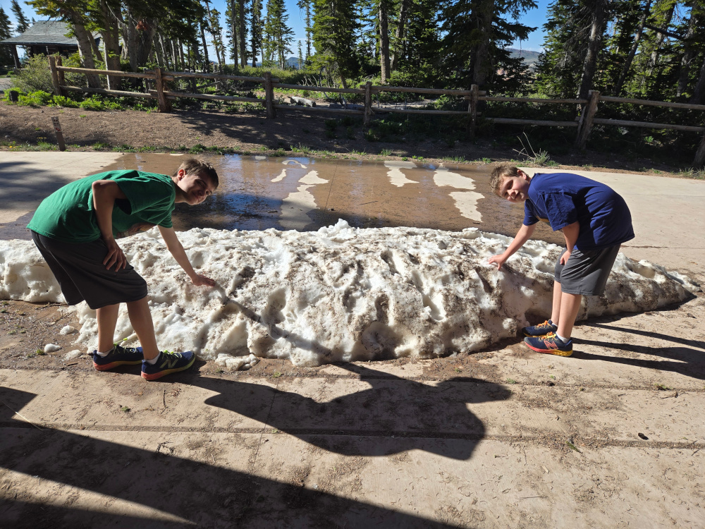 Cedar Breaks Snow on Ground