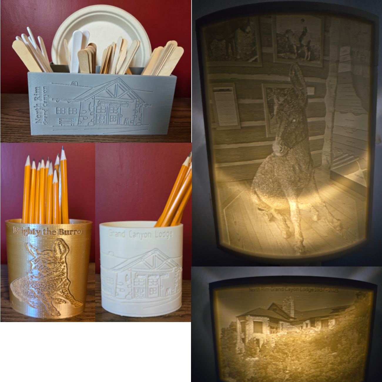 A collection of 3D designs